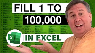 Excel  How To Fill A Number Series In Quickly In Excel  Episode 1979 [upl. by Iaras]