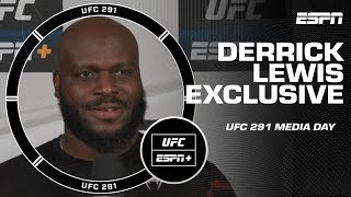 Derrick Lewis ANSWERS Which fighter is the BADDEST MFer Most underrated Laziest  ESPN MMA [upl. by Aisatnaf]