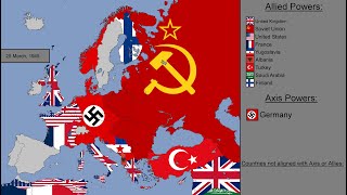 World War II in Europe with Flags Every Day [upl. by Katerine]