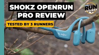 Shokz OpenRun Pro Review by 3 Runners The best headphones for running [upl. by Ahsiuqel]