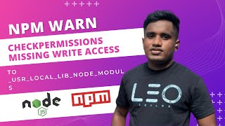 npm WARN checkPermissions Missing write access to usrlocallibnodemodules [upl. by Glarum664]