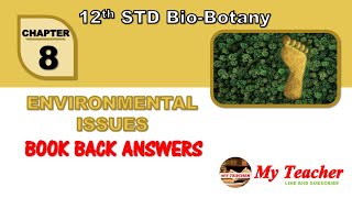 12th BioBotany Chapter8 Book Back Answers  My Teacher [upl. by Eilrebma]