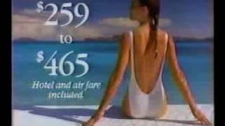 American Airlines Caribbean Vacation Commercial 1985 [upl. by Doralynn]