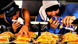 Taco Bell Doritos Locos Eating Competition [upl. by Dnalrag]