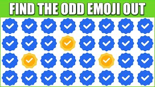 HOW GOOD ARE YOUR EYES 39 l Find The Odd Emoji Out l Emoji Puzzle Quiz [upl. by Atibat]