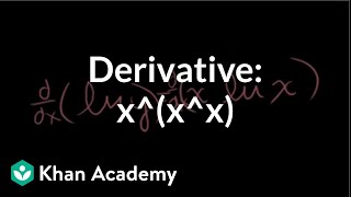 Derivative of xxx  Taking derivatives  Differential Calculus  Khan Academy [upl. by Ecirehc303]