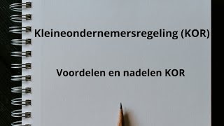 Voor en nadelen van de KOR regeling [upl. by Aita]