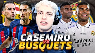 SERGIO BUSQUETS vs CASEMIRO  ¿QUIEN ES MEJOR [upl. by Alano]