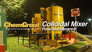 ChemGrout Colloidal Mixer  Grout Mixing for Road Maintenance [upl. by Arinayed]