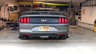 2019 Mustang GT MBRP Pro Series Cat Back Exhaust Race Version Install Review [upl. by Amled917]