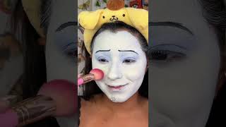 MAQUILLAJE DE PAYASITO TRISTE DE PORCELANA🎪🥺 Día 23 de 31 de Halloween porcelain clown [upl. by Enohpesrep]