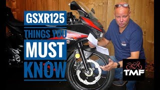 Living with the Suzuki GSXR125  Things you must know [upl. by Donica]