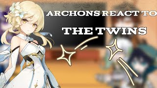 Archons react to The Twins fmc  Gacha Club [upl. by Annuahsal]