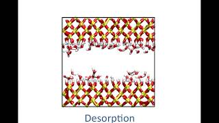 Molecular Model Water sorption in silica slit nanopores [upl. by Let]