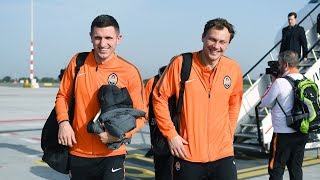 Shakhtar arrived in Rotterdam befofe the Champions League match vs Feyenoord [upl. by Tiffy]