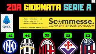 ⚽Pronostici calcio scommesse Serie A 20A giornata 202324🏆 scommesse scommessesportive seriea [upl. by Aretta]