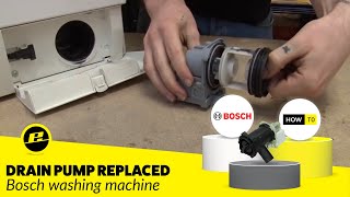 How to Replace the Pump on a Washing Machine Bosch [upl. by Svensen]