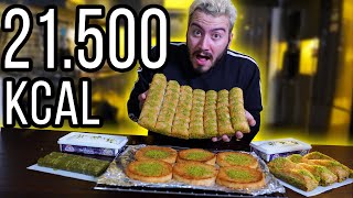 21500 KALORİ TATLI BAKLAVA YEDİM ÇılgınMutfak [upl. by Forward]