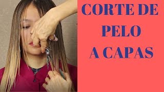 Tutorial Corte De Pelo a Capas Largas Paso a Paso✂️💗quotLayered haircutquot✂️💗 [upl. by Akiemahs]