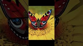 Woman transforms into a butterfly on AGT americagottalent magic ai [upl. by Alyag]