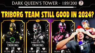 MK Mobile Triborg Team vs Dark Queens Tower in 2024 Are They Still OP [upl. by Rossuck533]