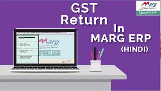 GSTR1 Return in Marg ERP Hindi [upl. by Byrd]