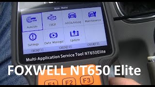 FOXWELL NT650 Elite PL [upl. by Sabas]