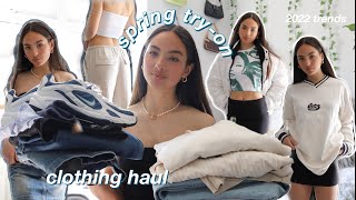 SPRINGSUMMER TRYON HAUL ft urban outfitters hampm brandy melville subdued  more [upl. by Akineg7]