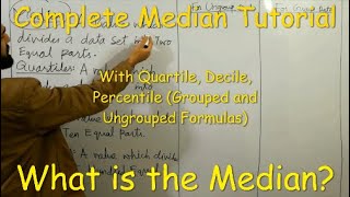 Median Quartiles Deciles Percentiles definition formula concepts amp tricks  Central Tendency [upl. by Kania]