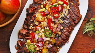 Grilled Flank Steak and Corn Salad [upl. by Einad510]