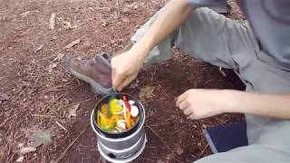 Trangia 27 Cooking  Steak Vegetables amp Coffee [upl. by Nylirehs276]