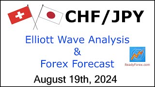 CHF JPY Elliott Wave Analysis  Forex Forecast  August 19 2024  CHFJPY Analysis Today [upl. by Ahsienyt]