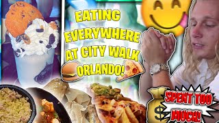 BEST PLACES TO EAT AT UNIVERSALS CITY WALK Orlando  WE ATE AT EVERY RESTAURANT [upl. by Chevy343]