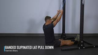 Banded Supinated Lat Pulldown  OPEX Exercise Library [upl. by Namien]