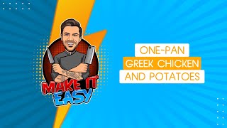 OnePan Greek Chicken and Potatoes  Make It Easy  Akis Petretzikis [upl. by Leland]