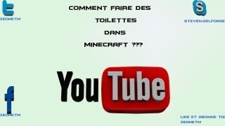 Tuto FRComment faire des toilettes dans minecraft [upl. by Allyson21]