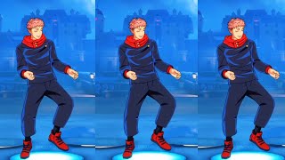 Yuji Itadori Doing Boogie Down Dance Steps On Phonk Song  Yuji Doing Fortnite Emote Tiktok Edit [upl. by Nerual]