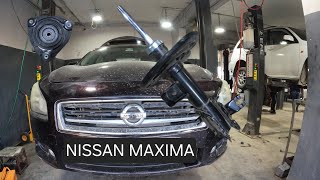 remplacement de lamortisseur et du support de jambe de force  nissan maxima 20092014 [upl. by Hamon]