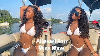 MUST WATCH ALIPEARL HAIR REVIEW UNBOXING amp STYLE DEEP WAVE HAIR [upl. by Ardnalac532]