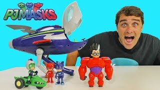 PJ Masks Super Moon Rocket  Romeo’s Big Hero Six Suit   Disney Toy Review  Konas2002 [upl. by Kantos412]