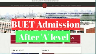 BUET Admission after A level [upl. by Rebba507]