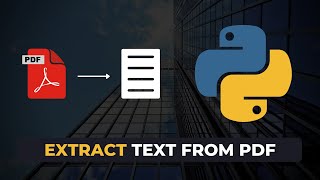 How to Extract Text from PDF using Python [upl. by Lerim787]