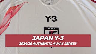 Japan Y3 Authentic Away Jersey  202425 Review [upl. by Terry]