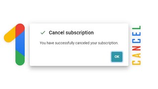 How to CANCEL Google One Subscription [upl. by Nelrsa304]