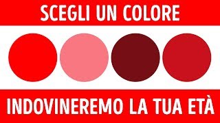 Test sui colori che può rilveare la tua età mentale Age [upl. by Zorine]