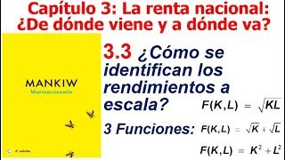 MacroBásica Cap 33 ¿Cómo se identifican los rendimientos a escala Tres funciones explicándolo [upl. by Adnerb451]