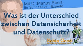 Was ist der Unterschied zwischen Datensicherheit und Datenschutz [upl. by Itsirhc]