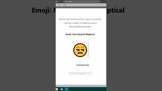 Unamused Face Emoji microsoftword technologist17 [upl. by Epuladaugairam]