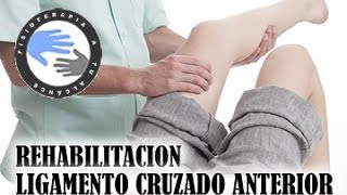 Rehabilitacion del ligamento cruzado anterior o LCA Fase 1 ejercicios y tratamiento [upl. by Marena]