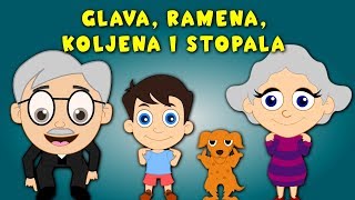 Glava ramena koljena i stopala  Dječja pjesmica  Nova verzija [upl. by Kramlich472]